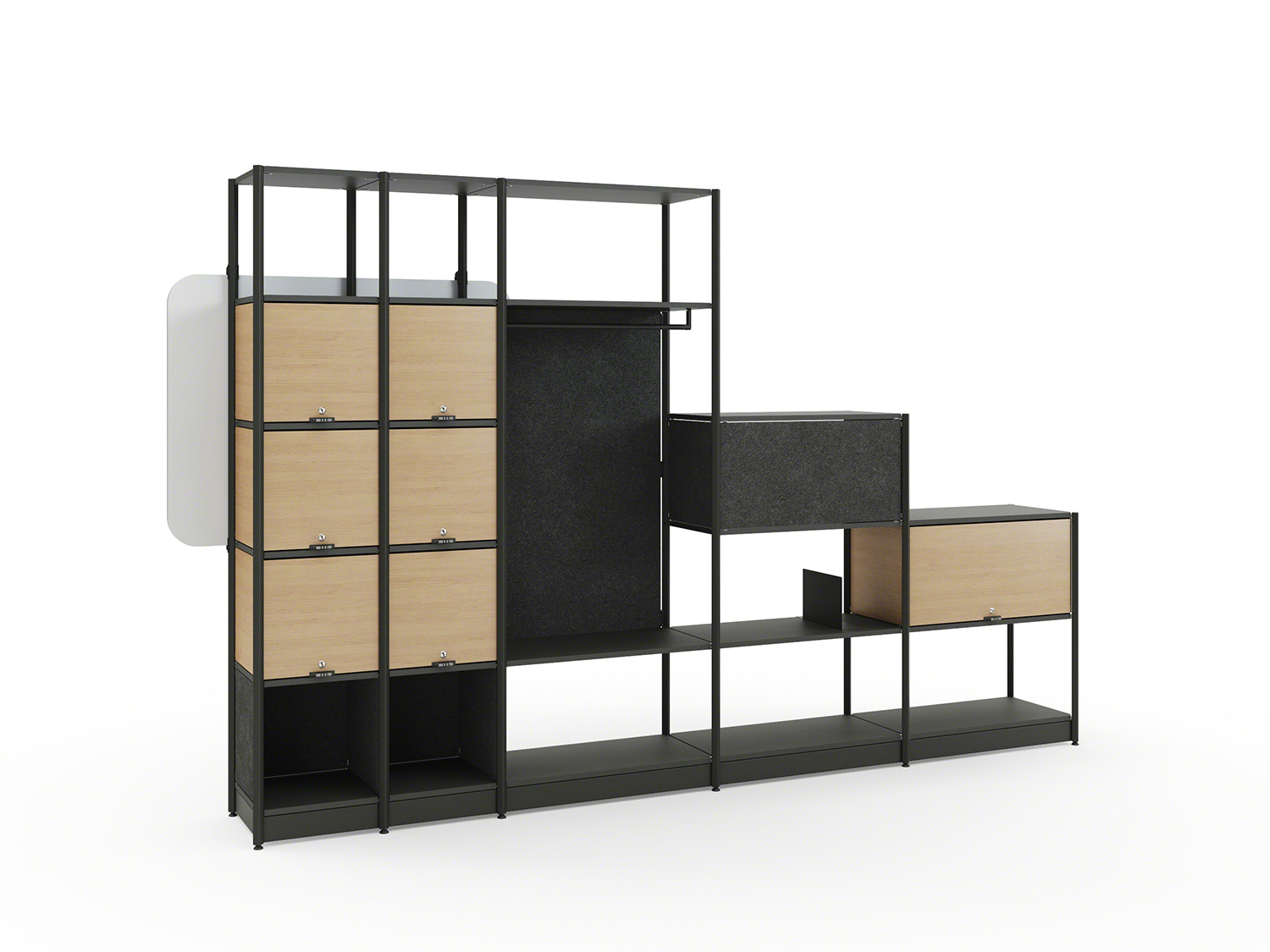 Steelcase Flex Active Frames Waterfall on white background