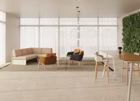 setting with Marien152 lounge and stool